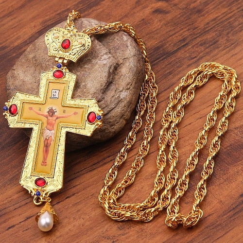 Holy Blessing Cross Byzantine Style Amulet