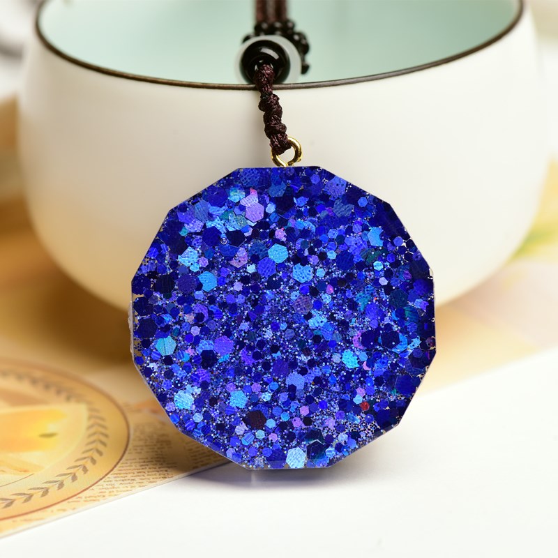 Handmade Metatron Orgone Pendant in Lapis Lazuli