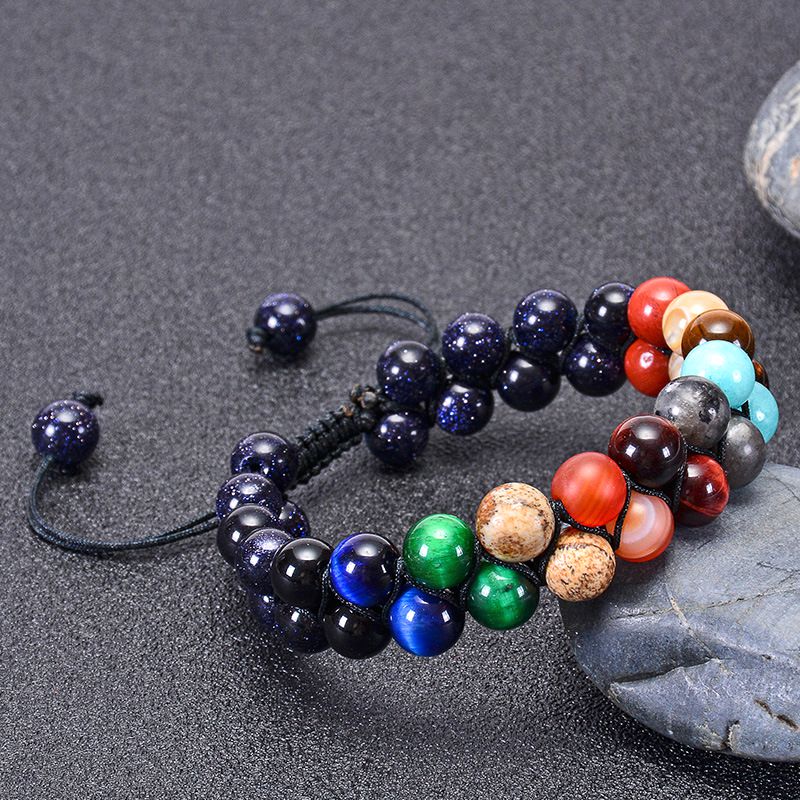 Eight Planets Natural Stone Bracelet