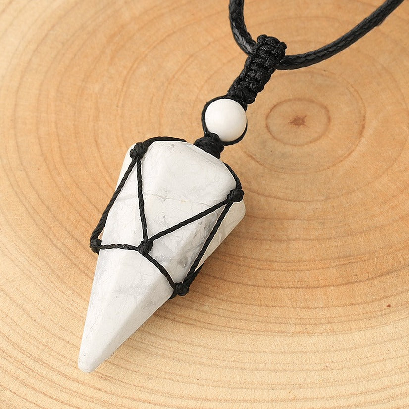 Natural Healing Crystal Pendant Necklace