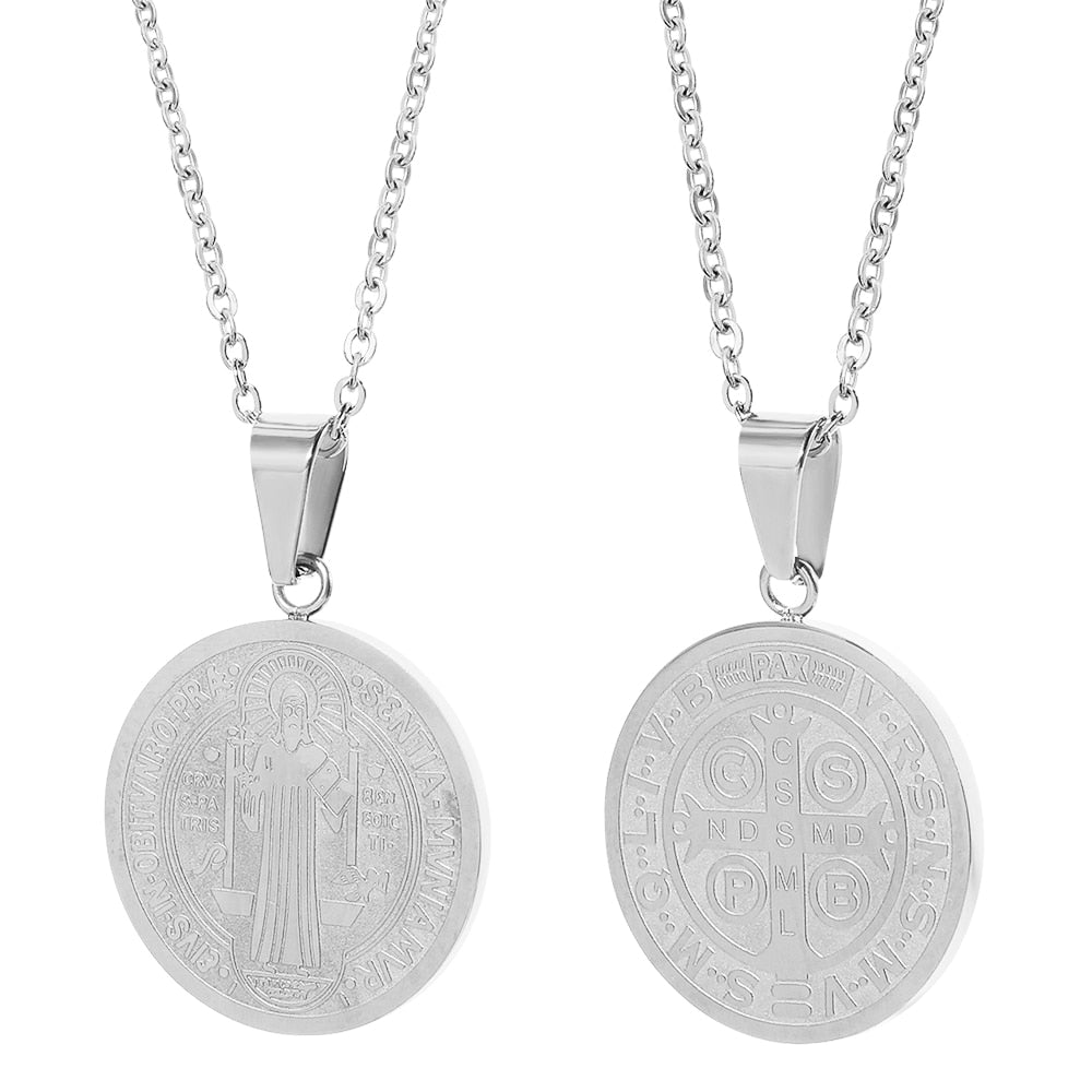 Saint Benedict Medallion Necklace