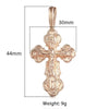 Jesus on the Holy Cross Pendant Necklace in Rose Gold Colour