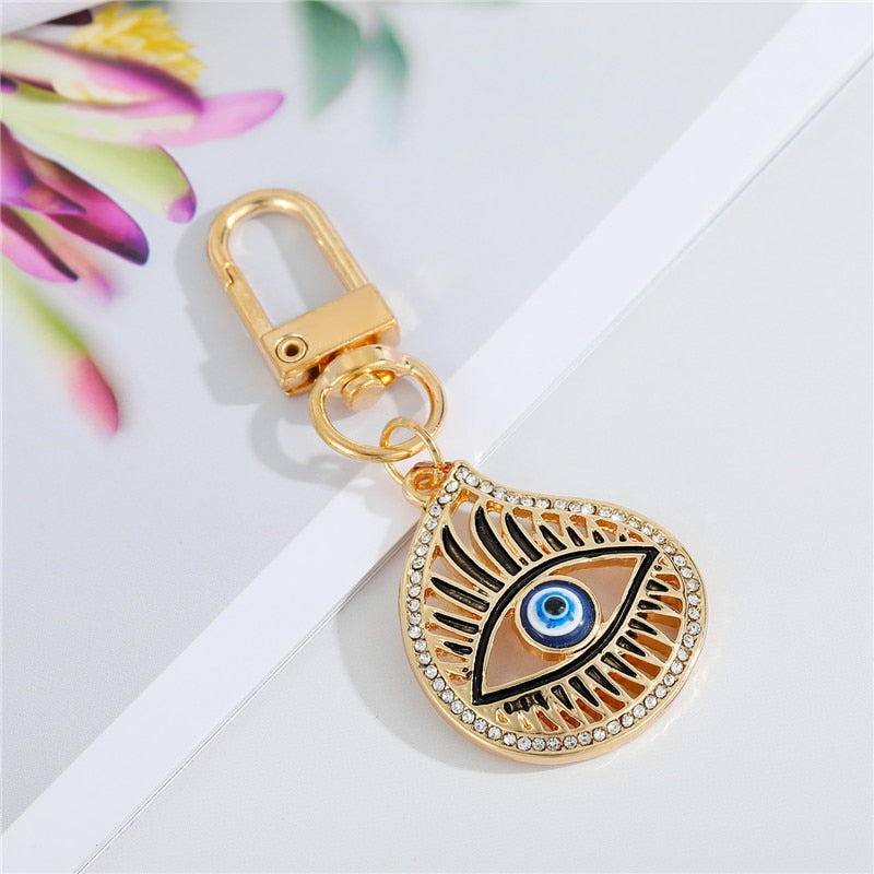 Evil Eye Keychain w/ Crystals