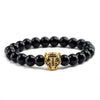 Panther Black Lava Stones Bracelet