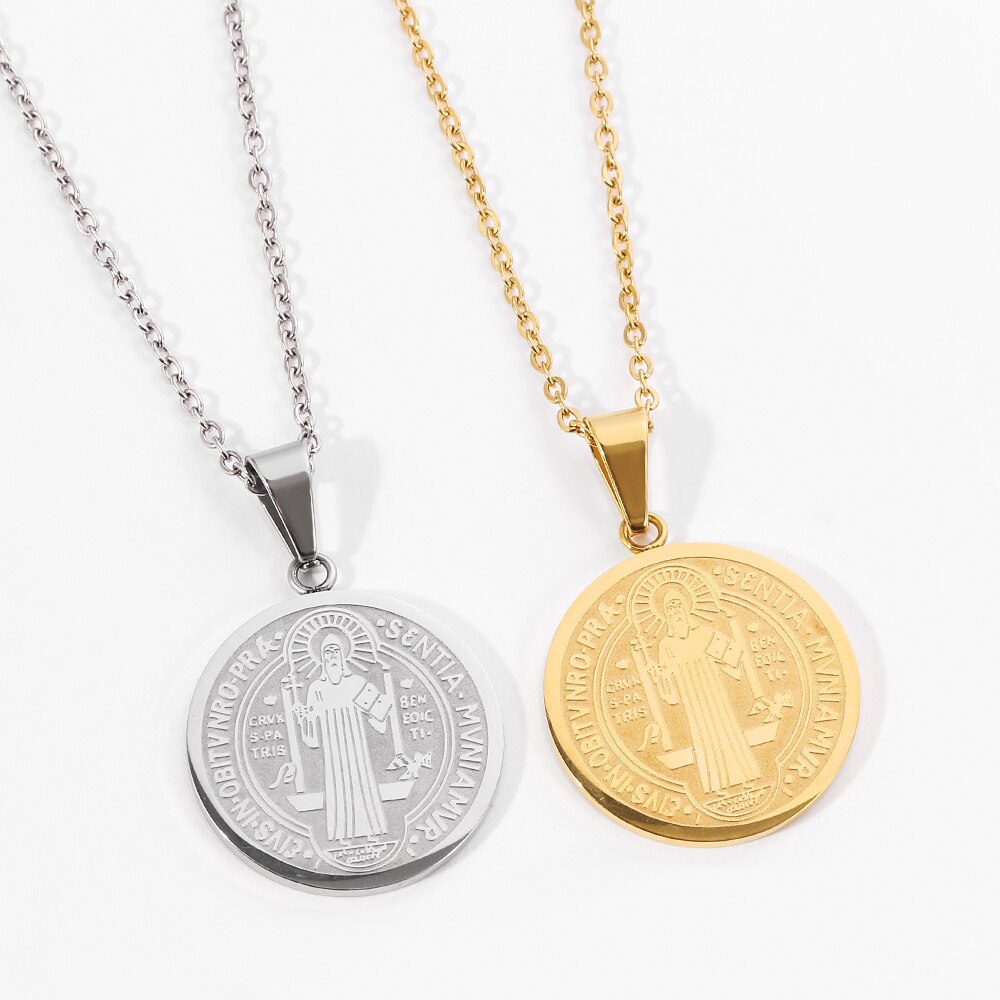 Saint Benedict Medallion Necklace