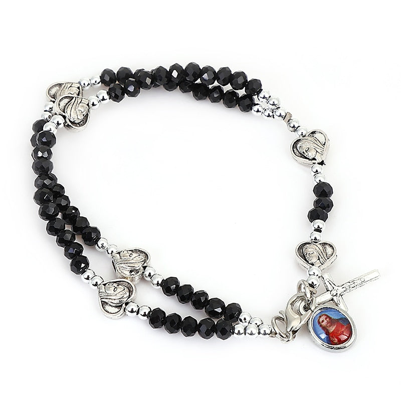 Jesus on the Cross Rosary Bracelet