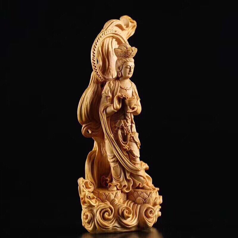 Hand-carved Guanyin Statue