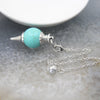 Natural Stone Ballpoint Pendulum for Dowsing & Divination