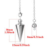 Metal Charm Arrow Cone Pendulum for Divination & Dowsing