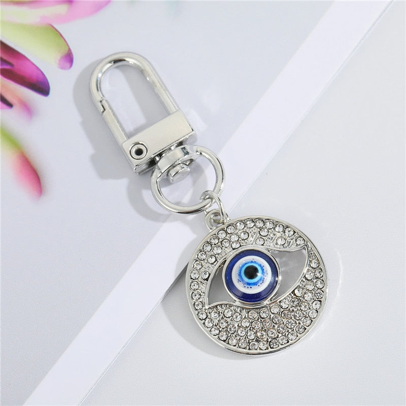 Evil Eye Keychain w/ Crystals