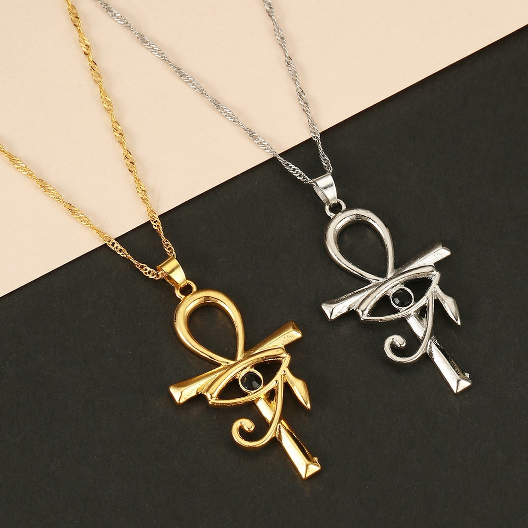 Eye of Horus Ankh Cross Protection Charm