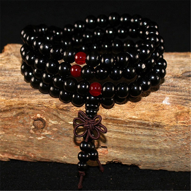 108 Prayer Bead Mala Handmade From Natural Sandalwood