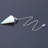 Crystal Hexagon Cone Pendulum for Divination Dowsing