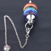 7 Chakras Natural Stone Pendulum for Dowsing& Divination