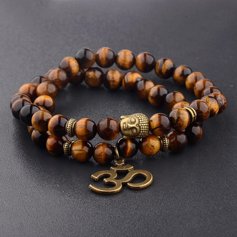 Buddha Charm Bead Bracelet