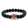 Panther Black Lava Stones Bracelet