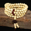 108 Prayer Bead Mala Handmade From Natural Sandalwood