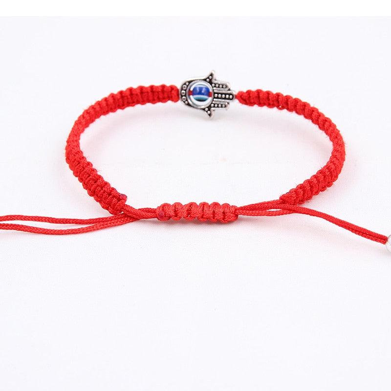 Evil Eye Lucky Red Handmade Charm Bracelet