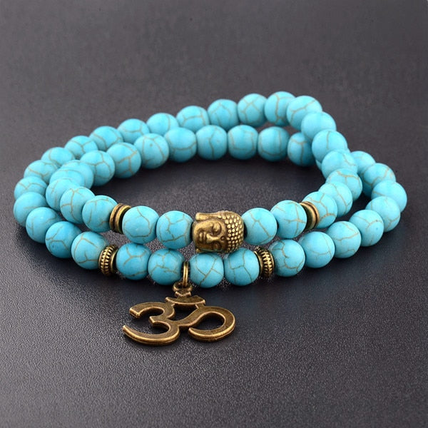 Buddha Charm Bead Bracelet