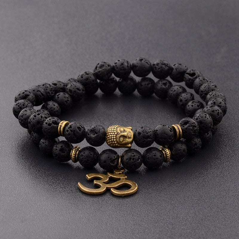 Buddha Charm Bead Bracelet