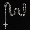 Jesus on the Holy Cross Iron Bead Rosary