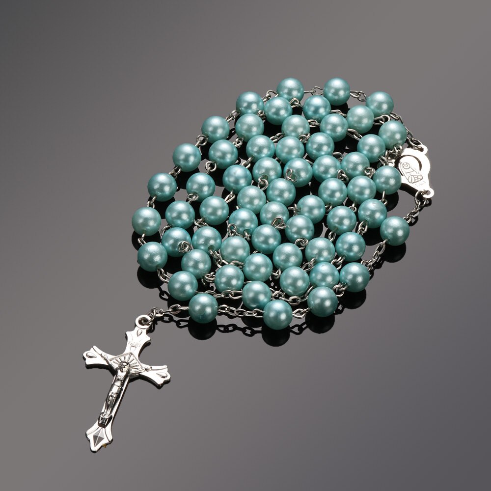 Handmade Round Glass Beaded Rosary