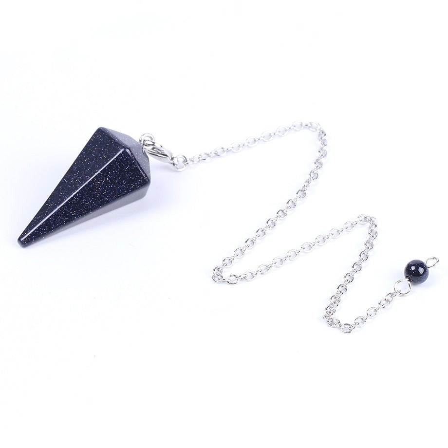 Crystal Hexagon Cone Pendulum for Divination Dowsing