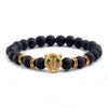 Panther Black Lava Stones Bracelet