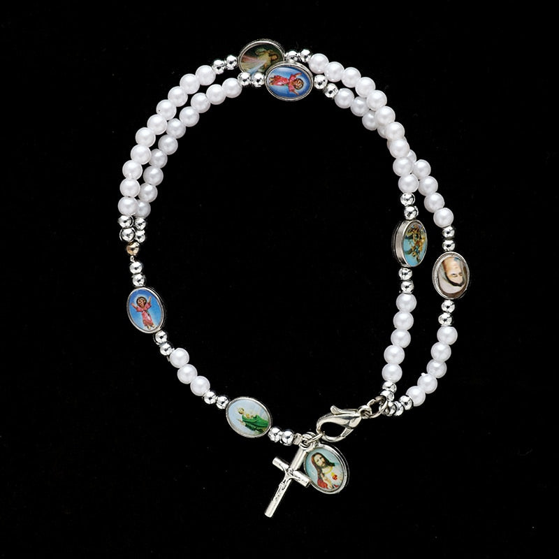 Jesus on the Cross Rosary Bracelet