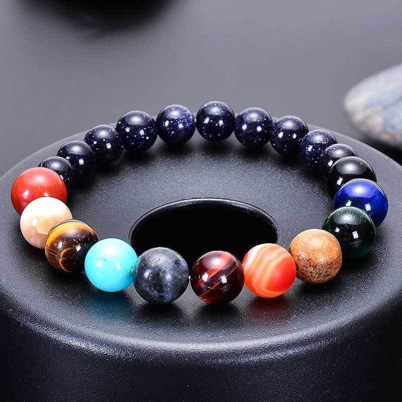 Eight Planets Natural Stone Bracelet