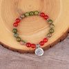 Ohm Charm Buddha Bead Bracelet