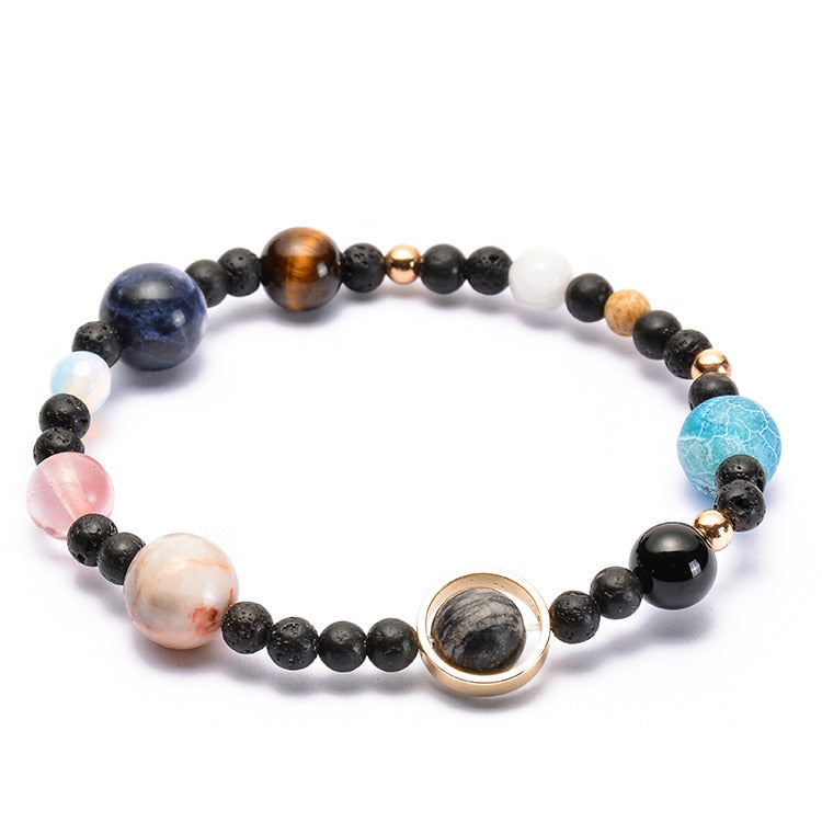 Eight Planets Natural Stone Bracelet