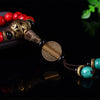 108 Mala Buddhist Prayer Beads Red Pine Stone Handmade