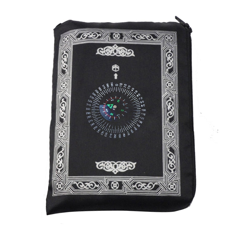 Portable Prayer Mat w/ Compass In Pouch 100cm x 60cm