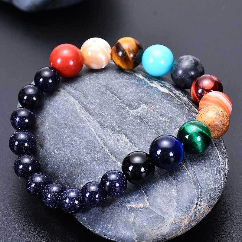 Eight Planets Natural Stone Bracelet