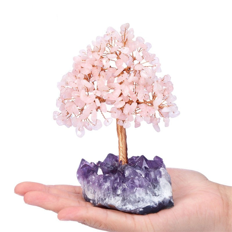 Crystal Money Tree w/ Amethyst Base