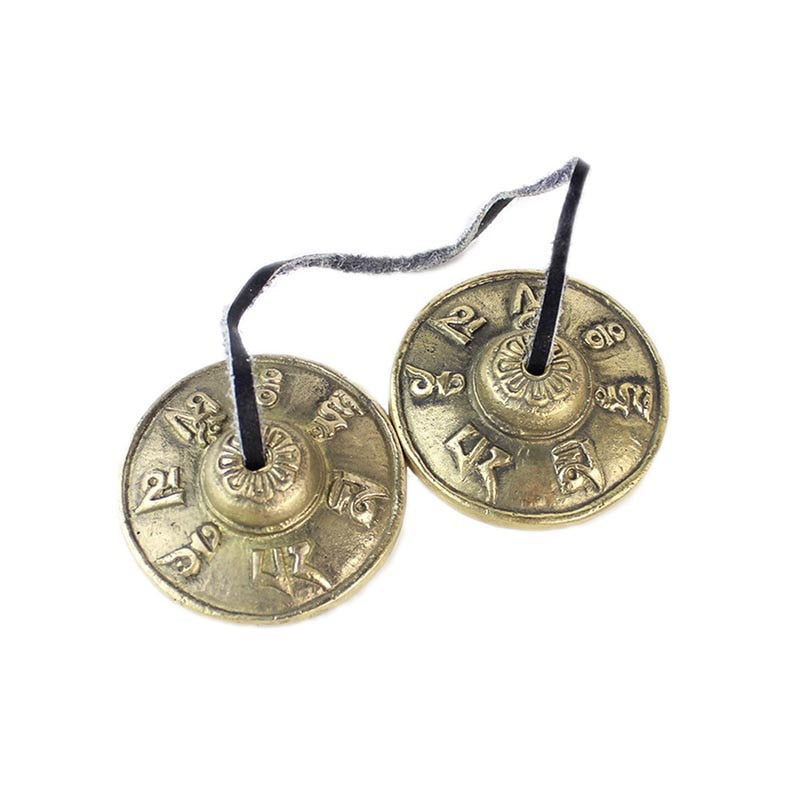 Tibetan Buddhist Style Tingsha Cymbal Brass Chimes