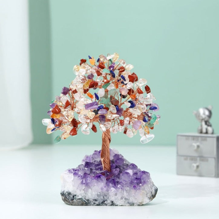 Crystal Money Tree w/ Amethyst Base