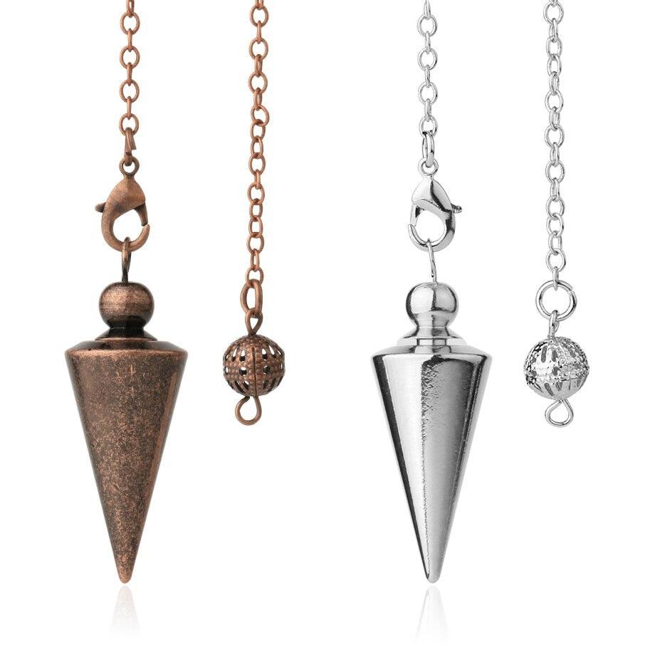 Metal Charm Arrow Cone Pendulum for Divination & Dowsing