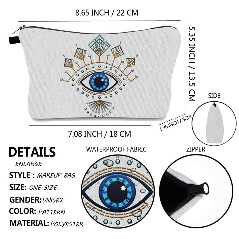 Evil Eye Portable Women Travel Bag