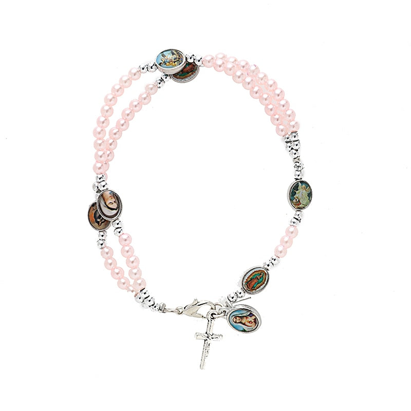 Jesus on the Cross Rosary Bracelet