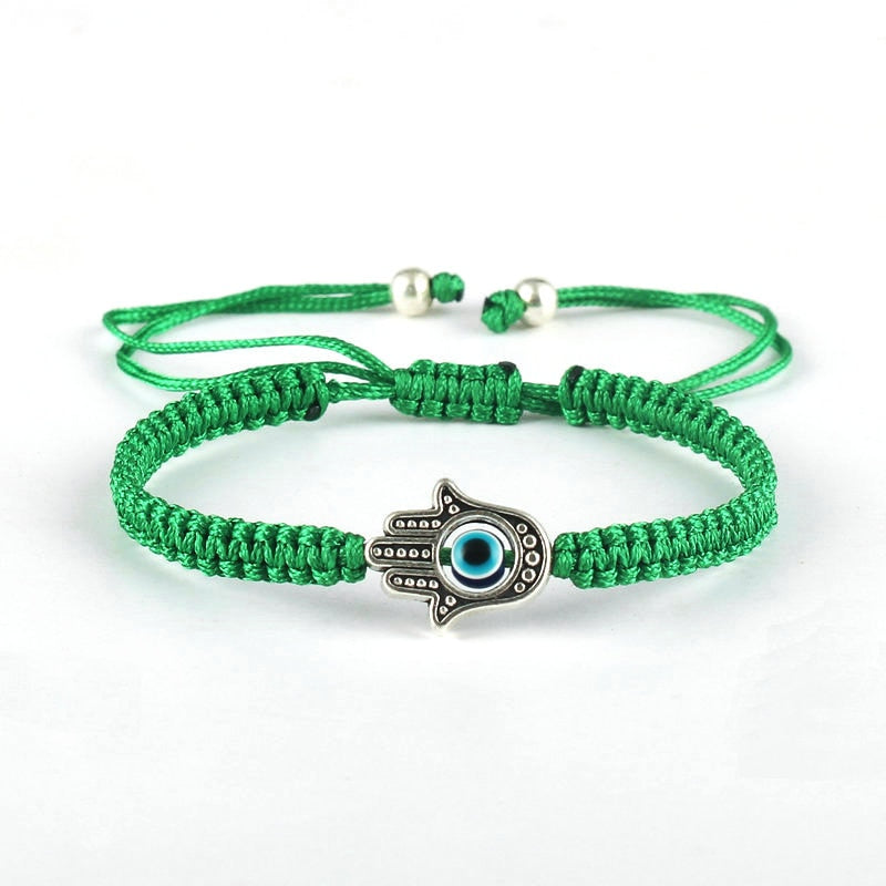 Evil Eye Hand of Fatima Braided Bracelet