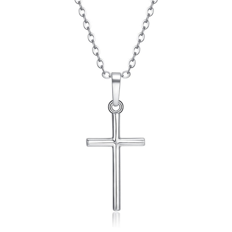 Crystal Cross Pendant Necklace