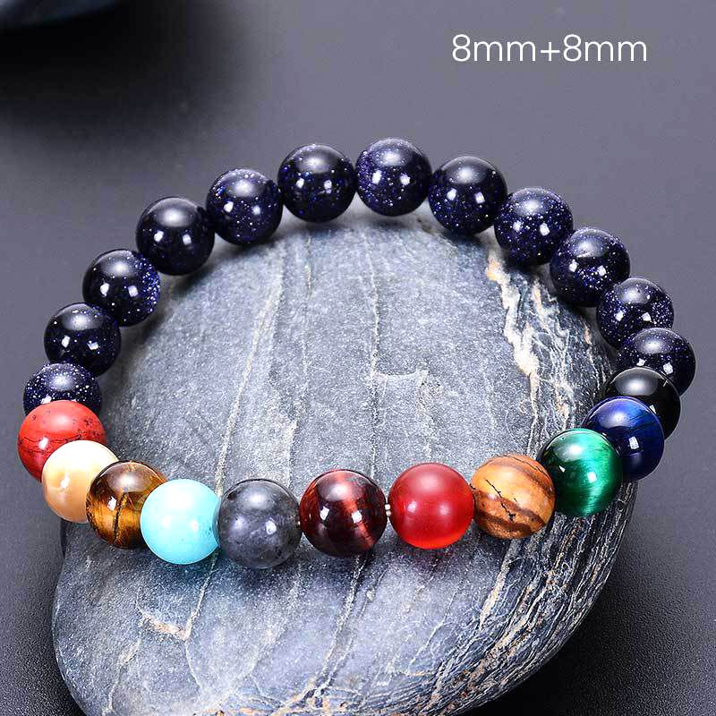 Eight Planets Natural Stone Bracelet