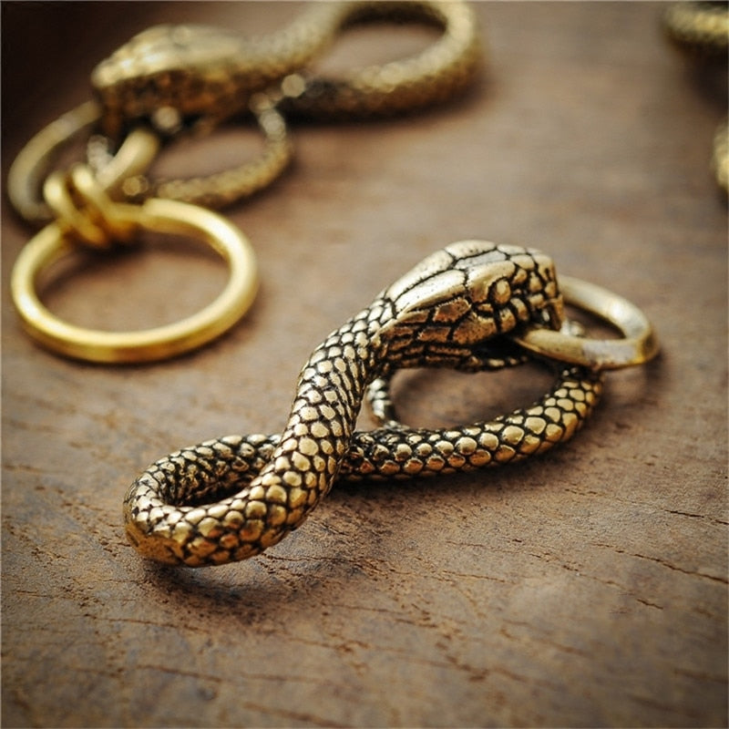 Copper Snake Keychain