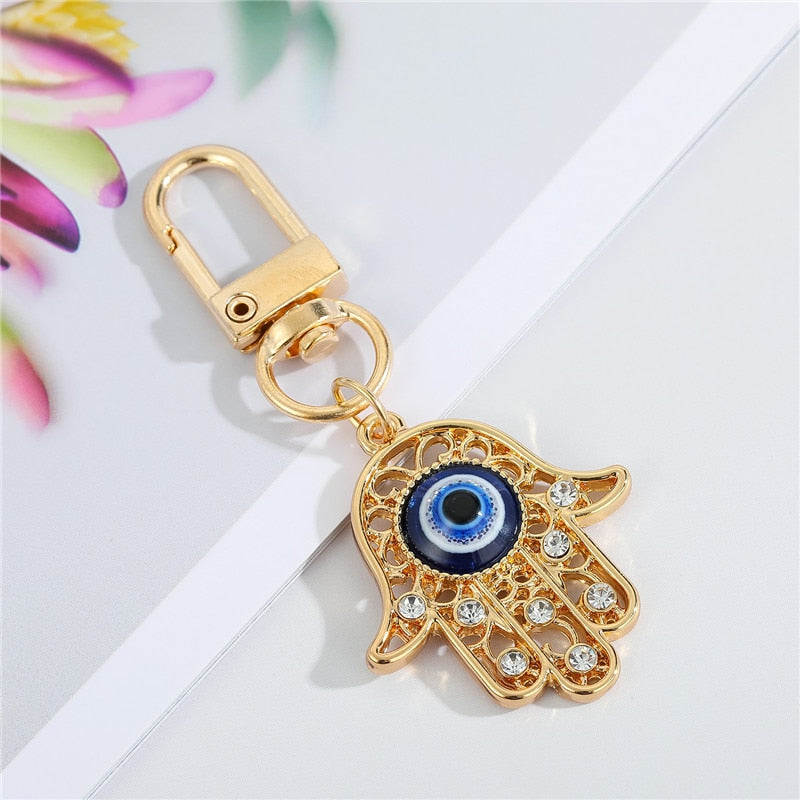 Evil Eye Keychain w/ Crystals