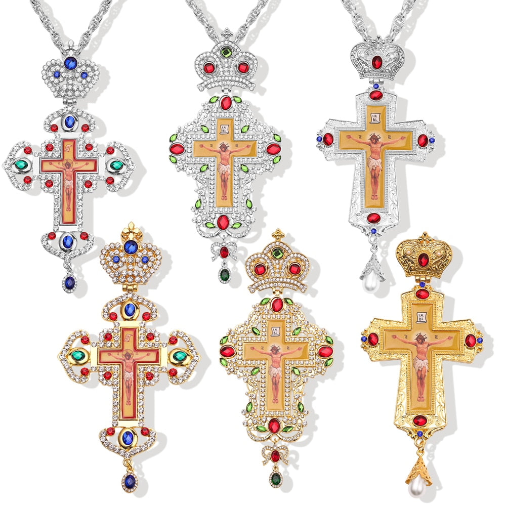 Holy Blessing Cross Byzantine Style Amulet