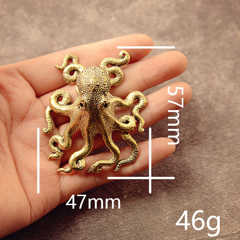 Brass Octopus Statue