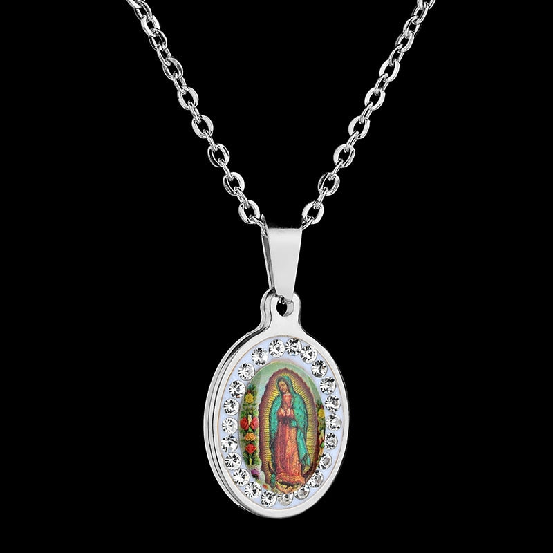 Virgin Mary Pendant Necklace