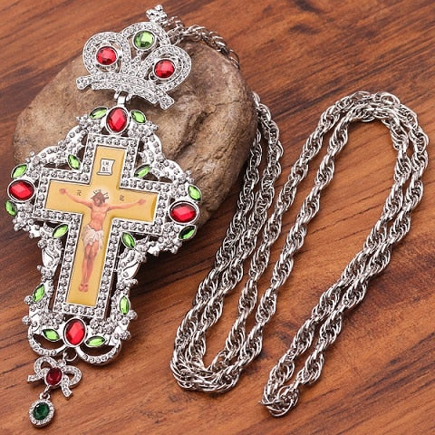 Holy Blessing Cross Byzantine Style Amulet